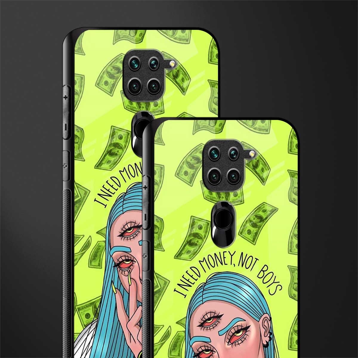money over boys glass case for redmi note 9 image-2
