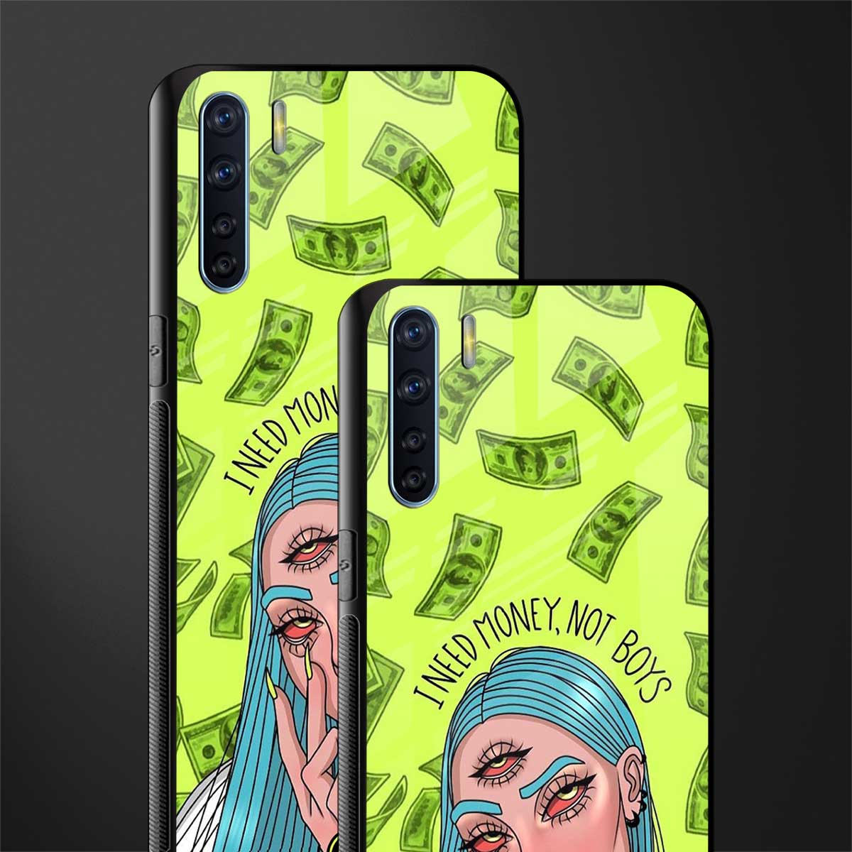 money over boys glass case for oppo f15 image-2