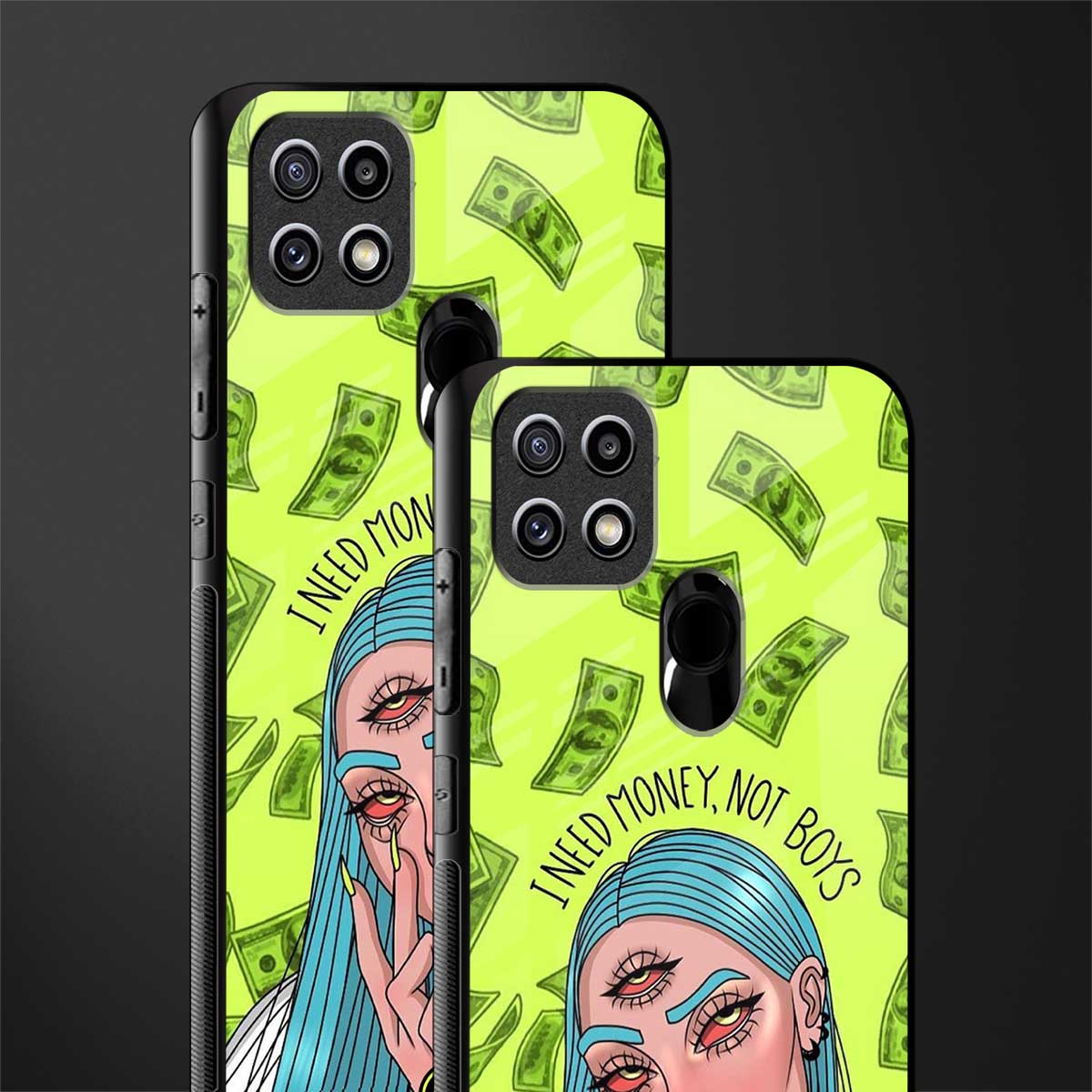 money over boys glass case for oppo a15s image-2