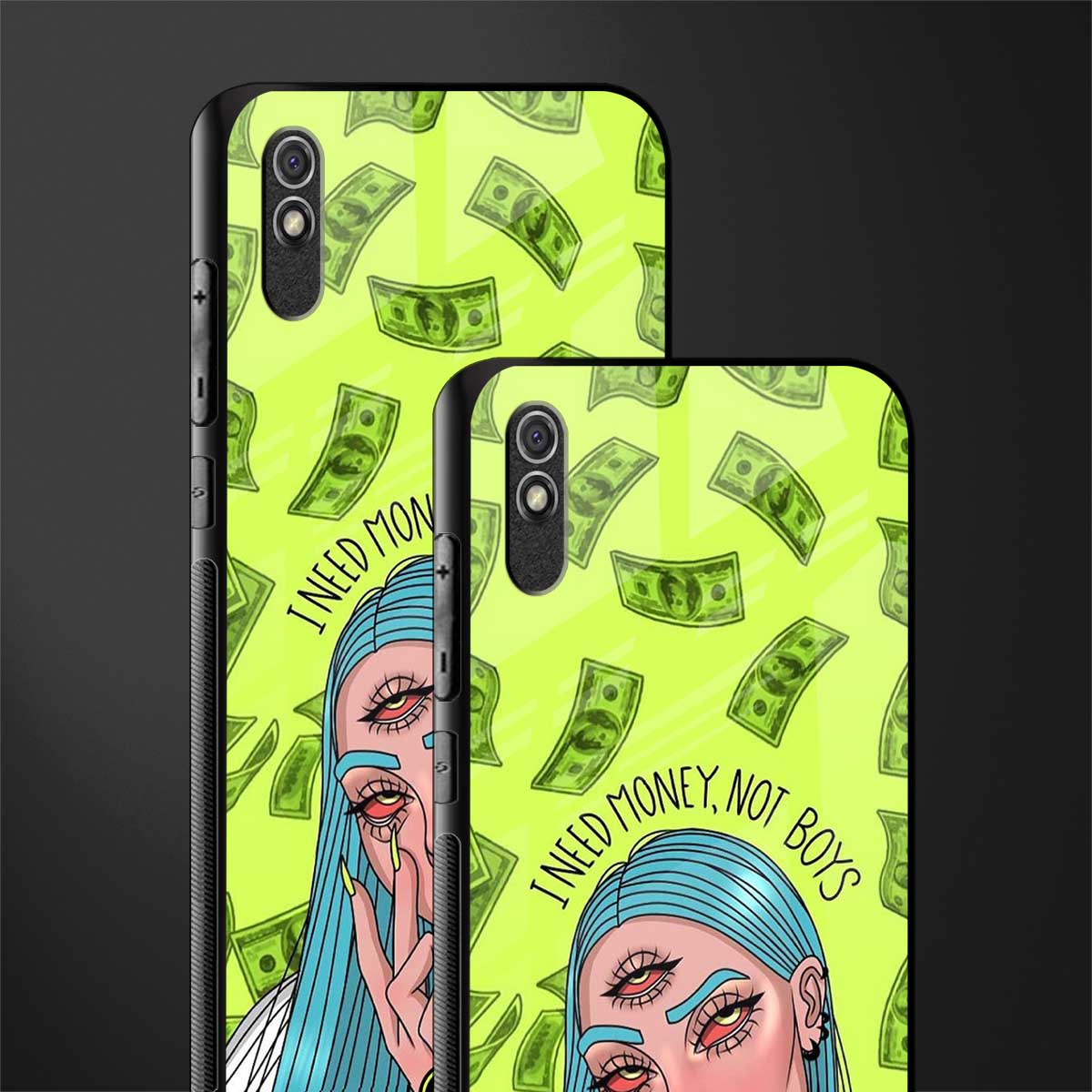 money over boys glass case for redmi 9a image-2