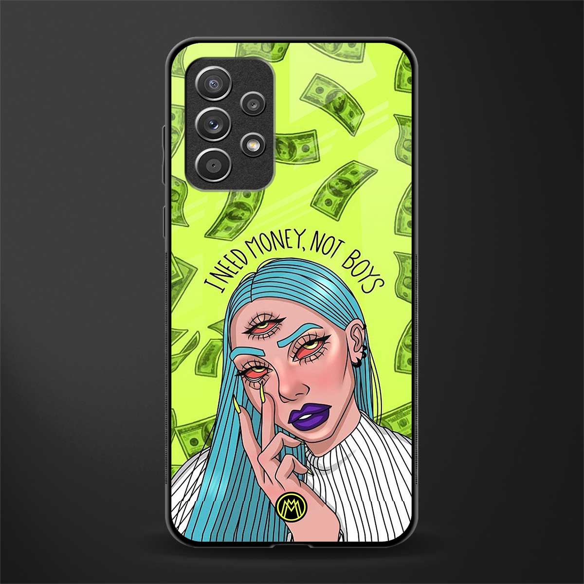 money over boys glass case for samsung galaxy a72 image