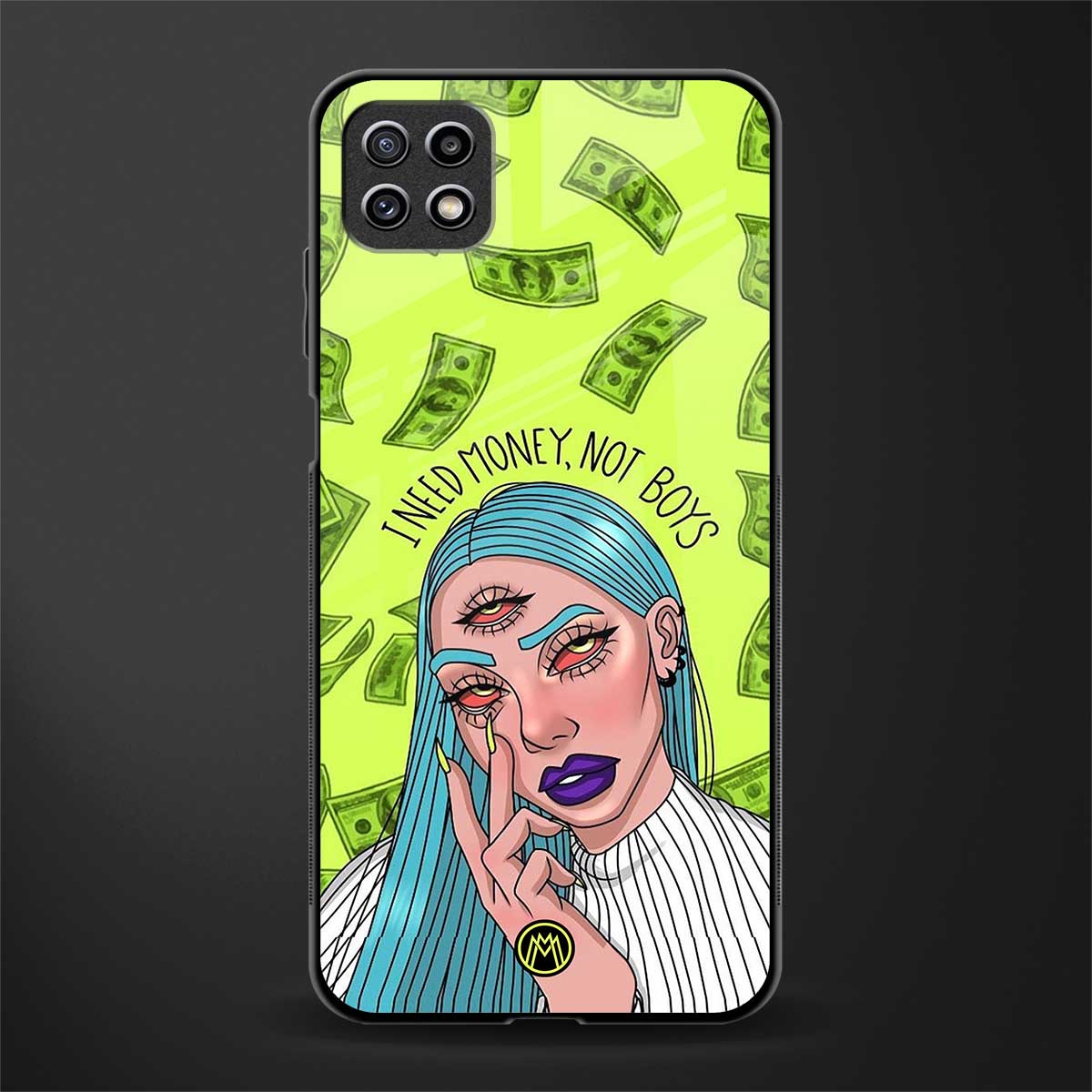 money over boys glass case for samsung galaxy a22 5g image
