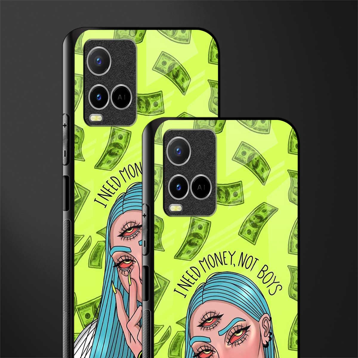 money over boys glass case for vivo y33s vivo y33t image-2