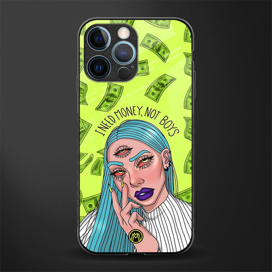 money over boys glass case for iphone 14 pro image