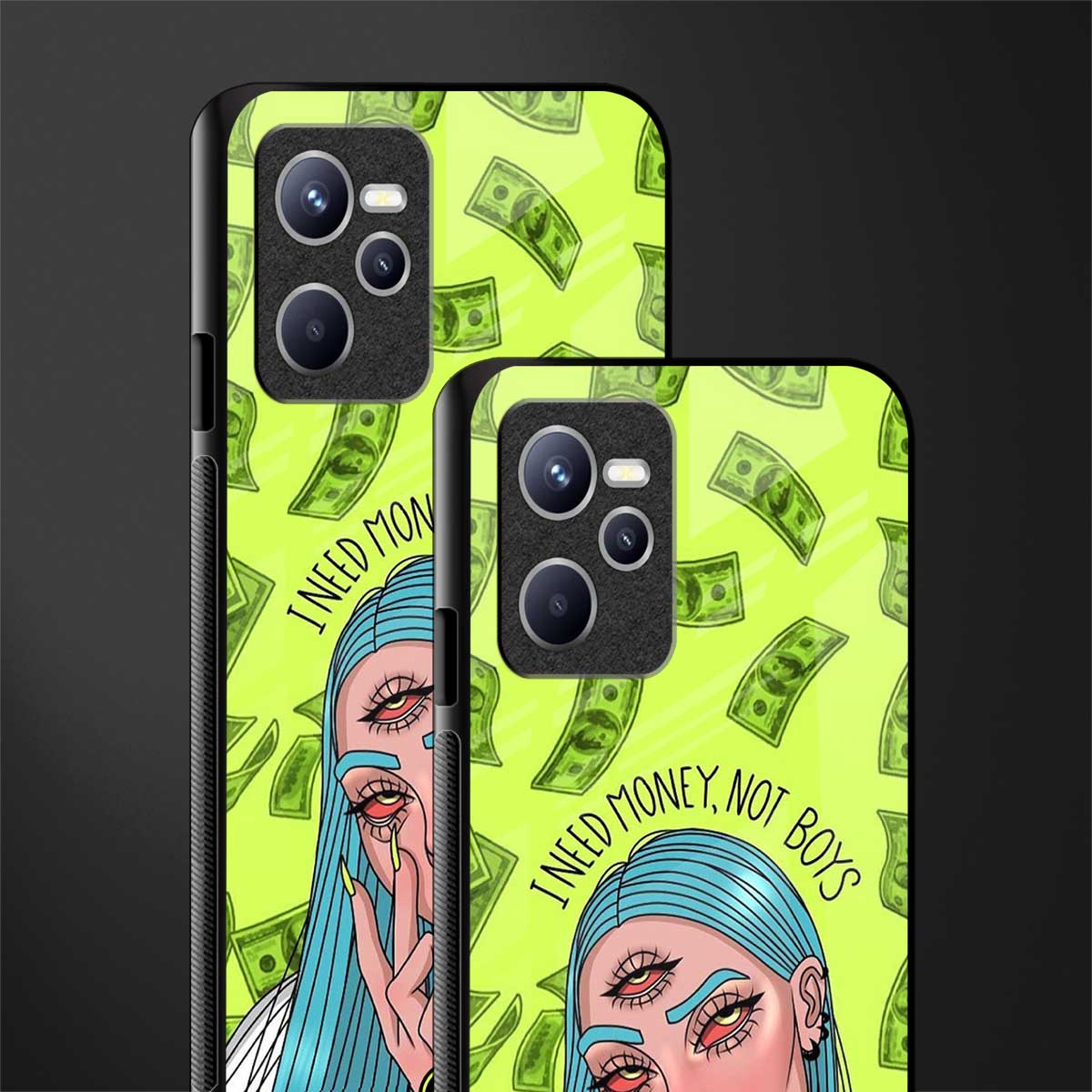 money over boys glass case for realme c35 image-2
