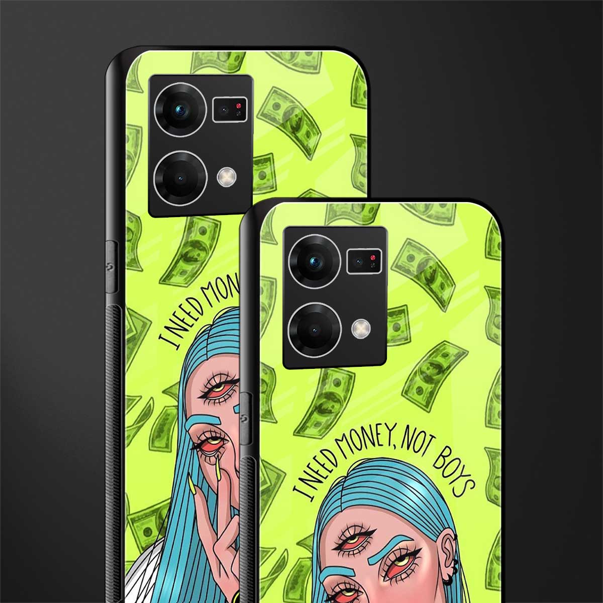 money over boys back phone cover | glass case for oppo f21 pro 4g