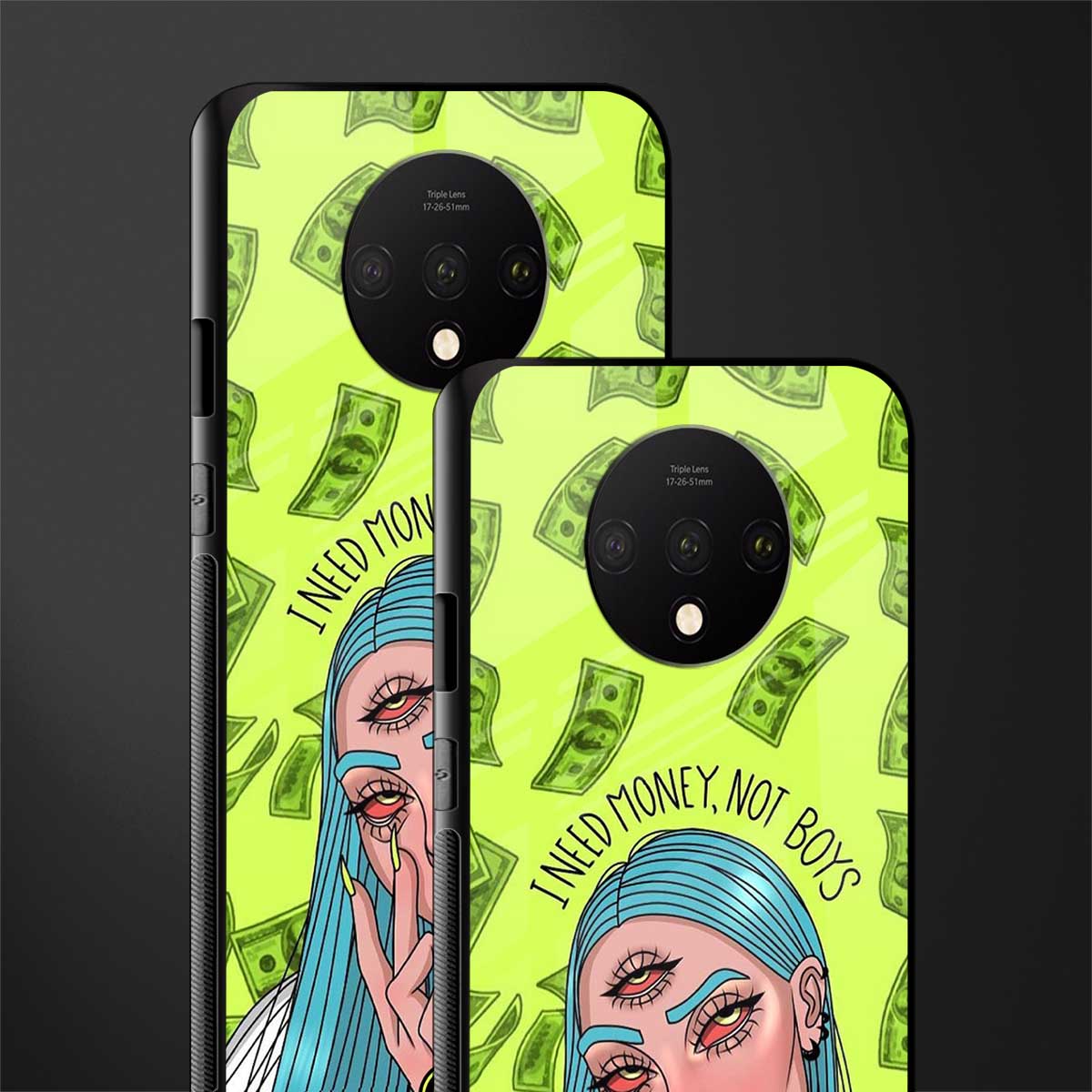 money over boys glass case for oneplus 7t image-2