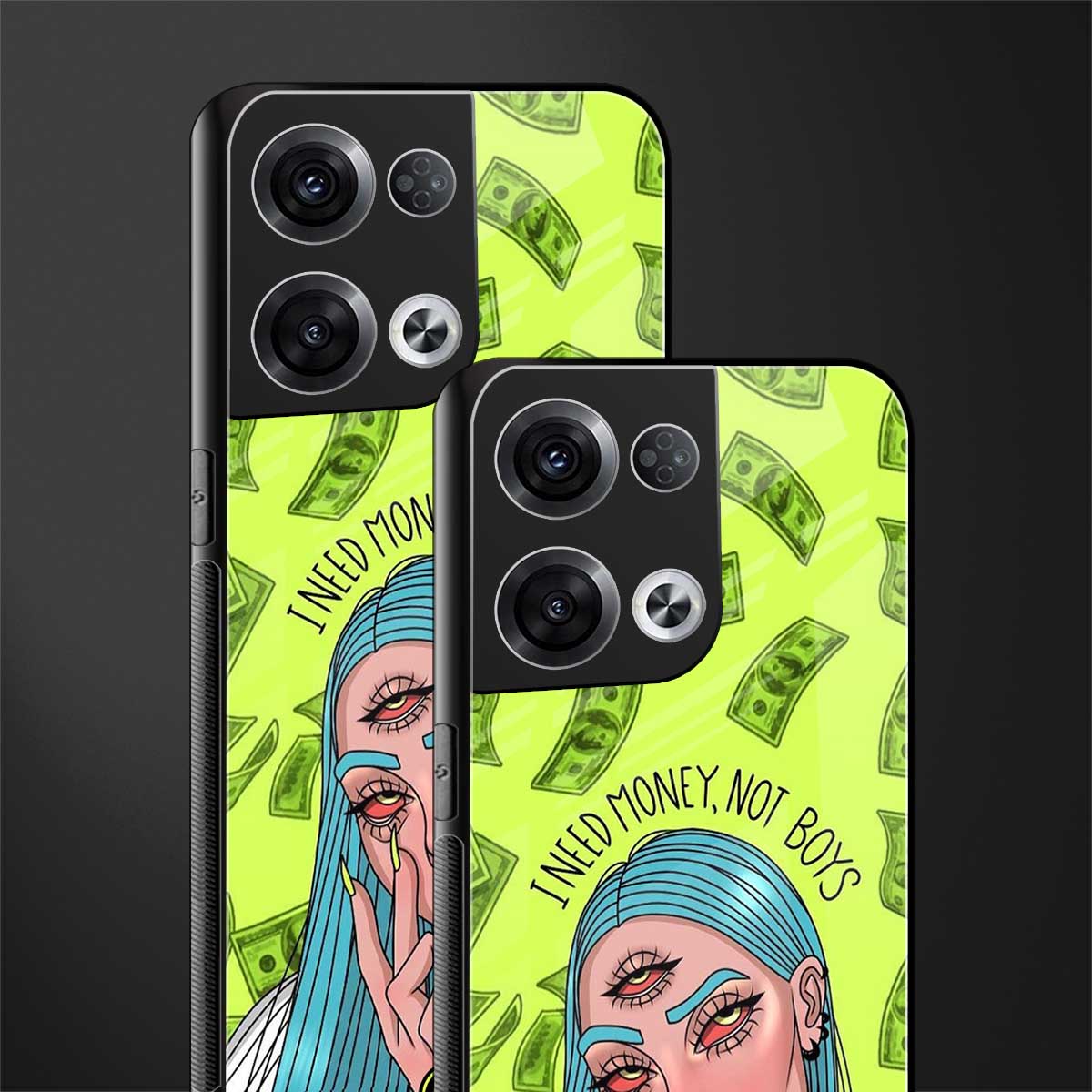 money over boys back phone cover | glass case for oppo reno 8 pro