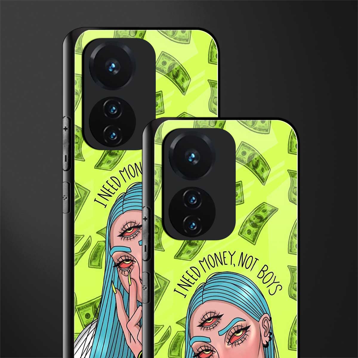 money over boys back phone cover | glass case for vivo t1 44w 4g