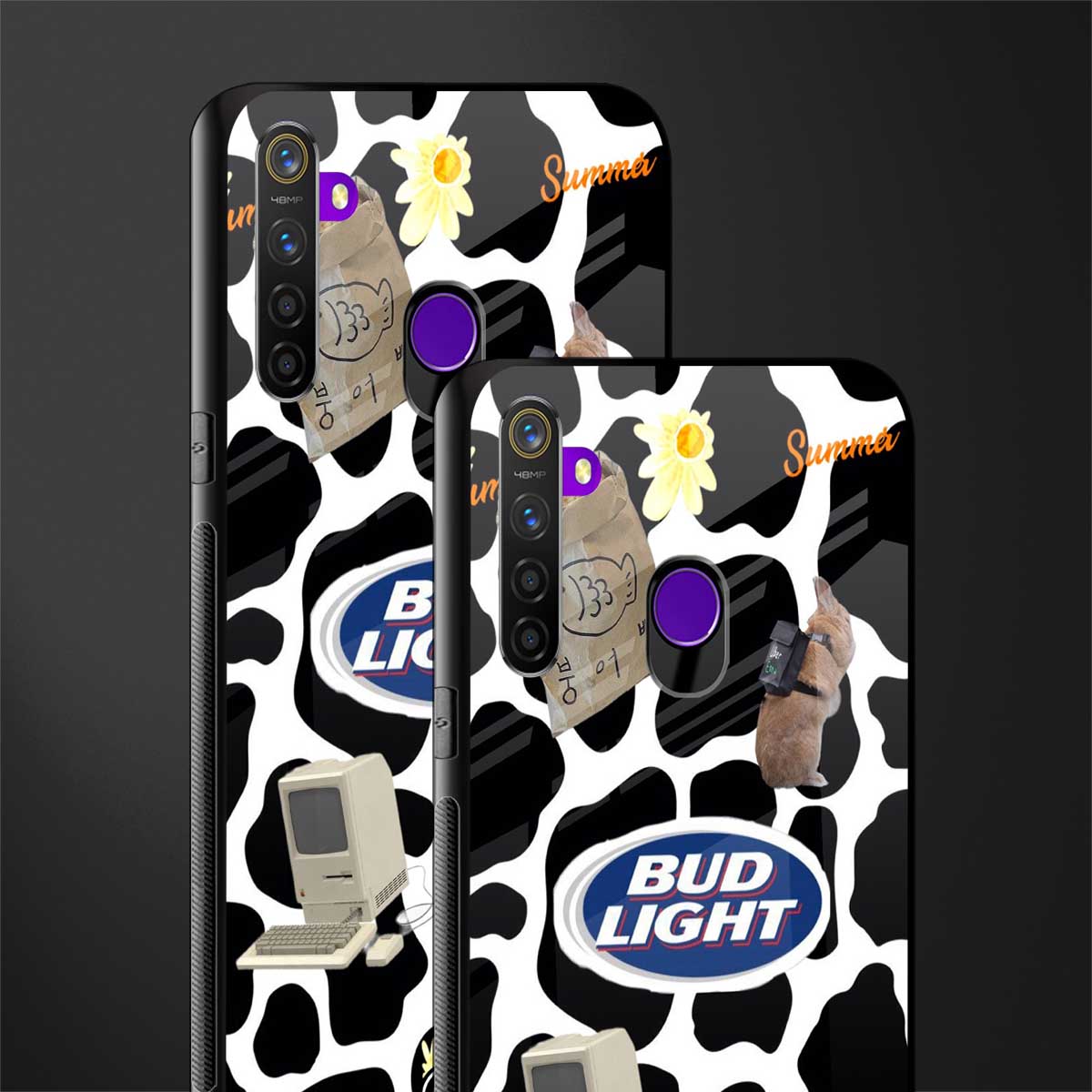 moo moo summer vibes glass case for realme 5s image-2