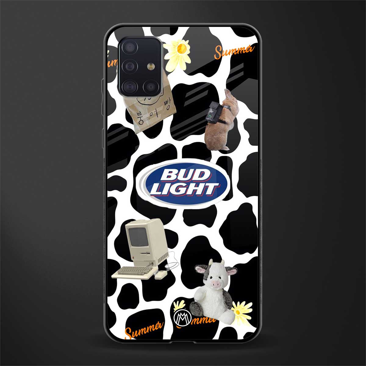 moo moo summer vibes glass case for samsung galaxy a71 image
