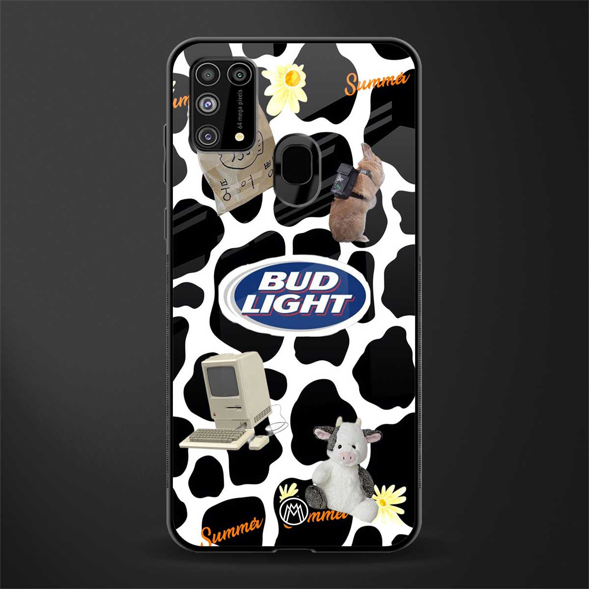 moo moo summer vibes glass case for samsung galaxy m31 prime edition image