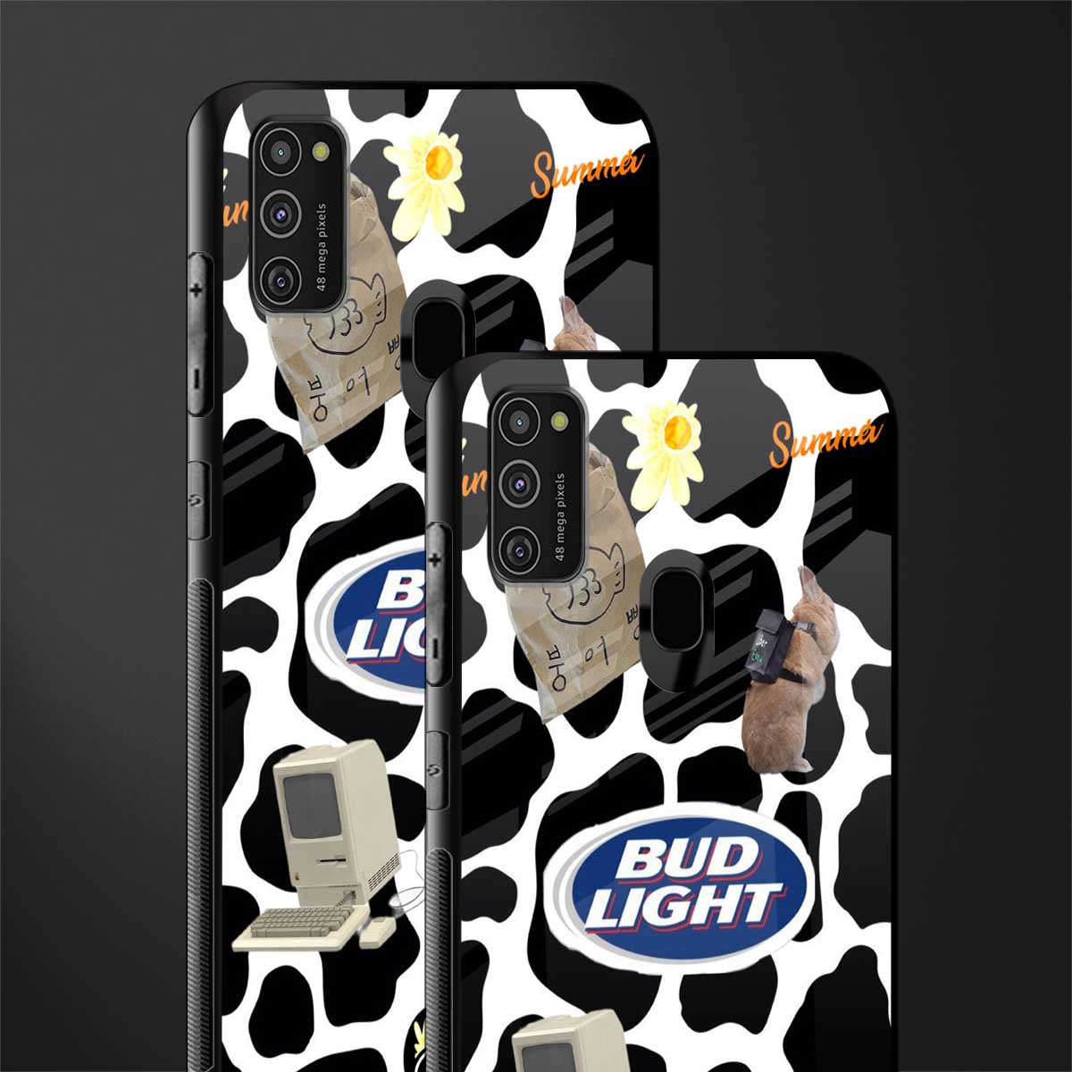 moo moo summer vibes glass case for samsung galaxy m21 image-2
