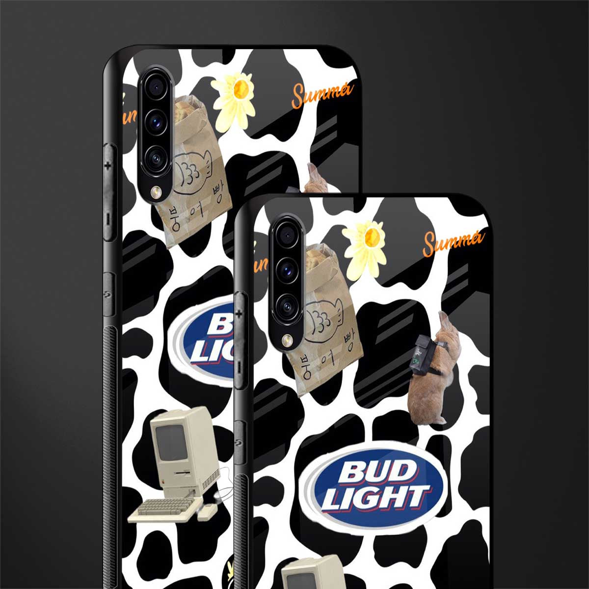 moo moo summer vibes glass case for samsung galaxy a30s image-2