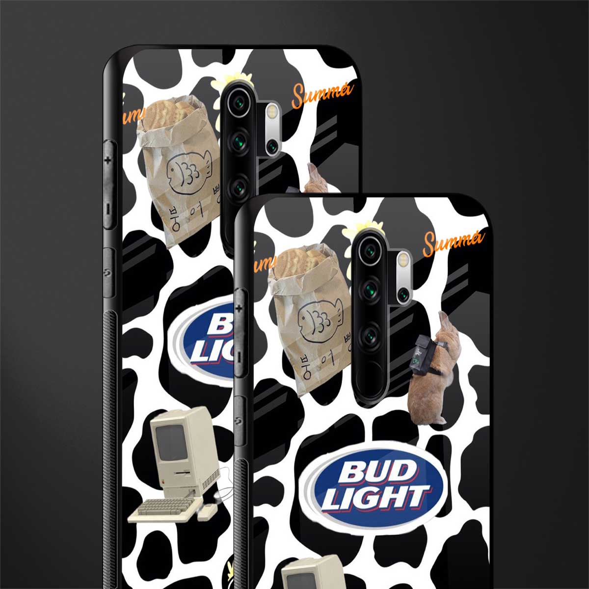 moo moo summer vibes glass case for redmi note 8 pro image-2