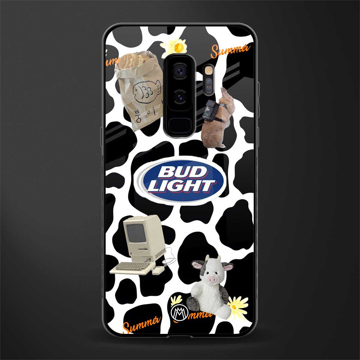 moo moo summer vibes glass case for samsung galaxy s9 plus image
