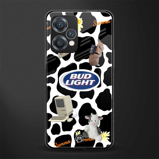 moo moo summer vibes back phone cover | glass case for realme 9 pro 5g