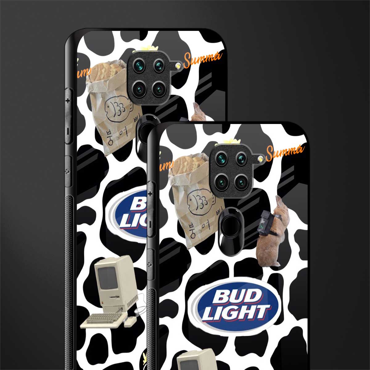 moo moo summer vibes glass case for redmi note 9 image-2