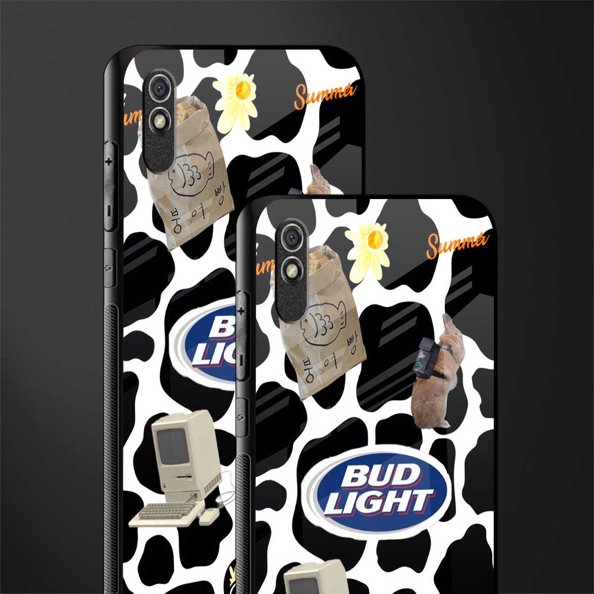 moo moo summer vibes glass case for redmi 9i image-2