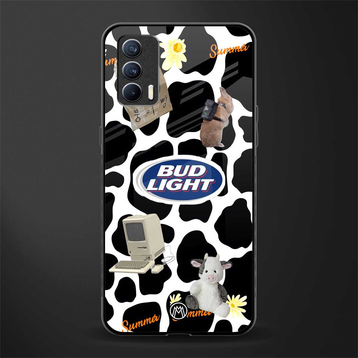 moo moo summer vibes glass case for realme x7 image