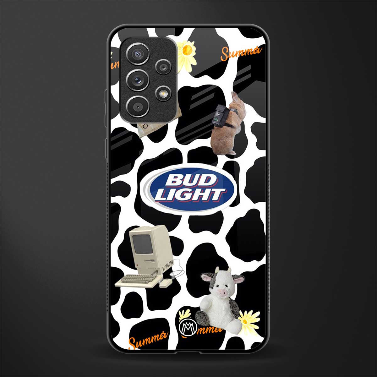 moo moo summer vibes glass case for samsung galaxy a32 4g image