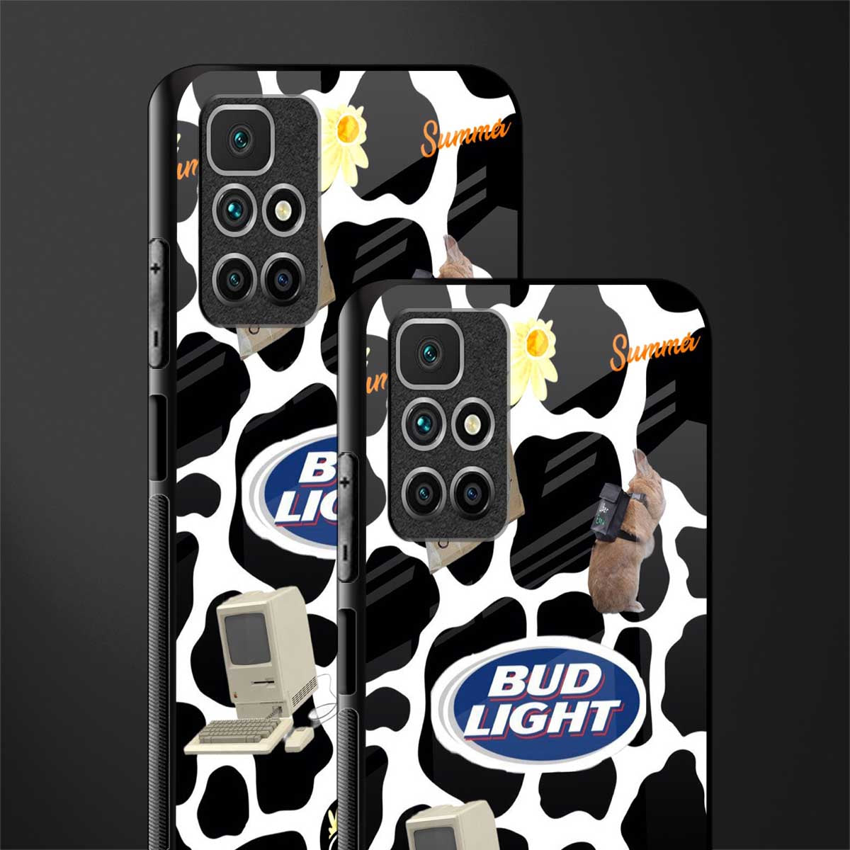moo moo summer vibes glass case for redmi 10 prime image-2