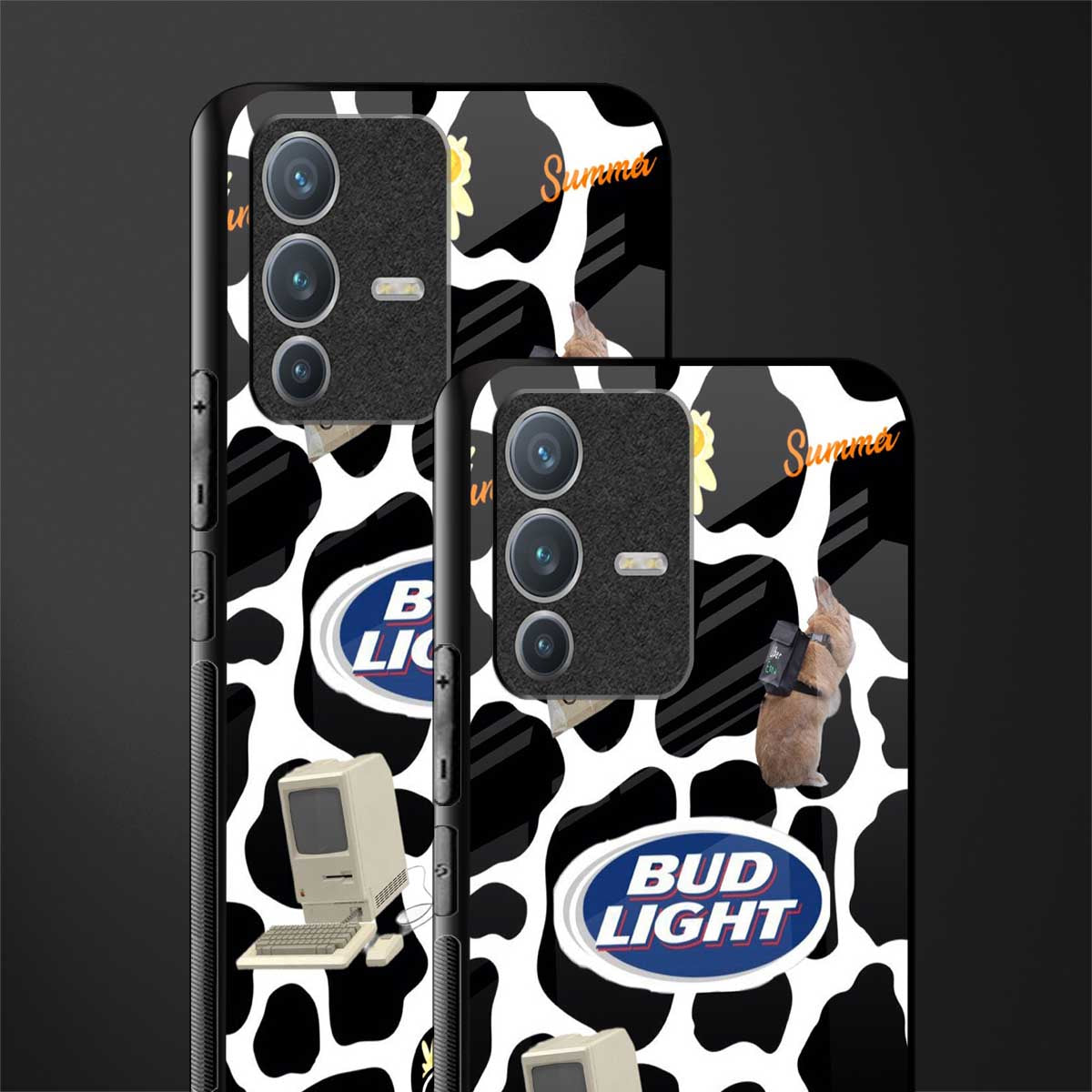 moo moo summer vibes glass case for vivo v23 pro 5g image-2