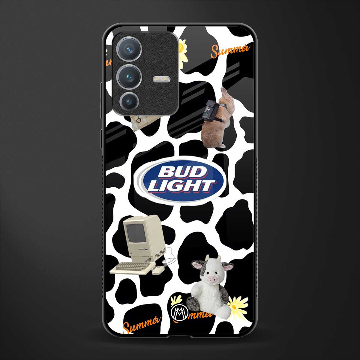 moo moo summer vibes glass case for vivo v23 pro 5g image