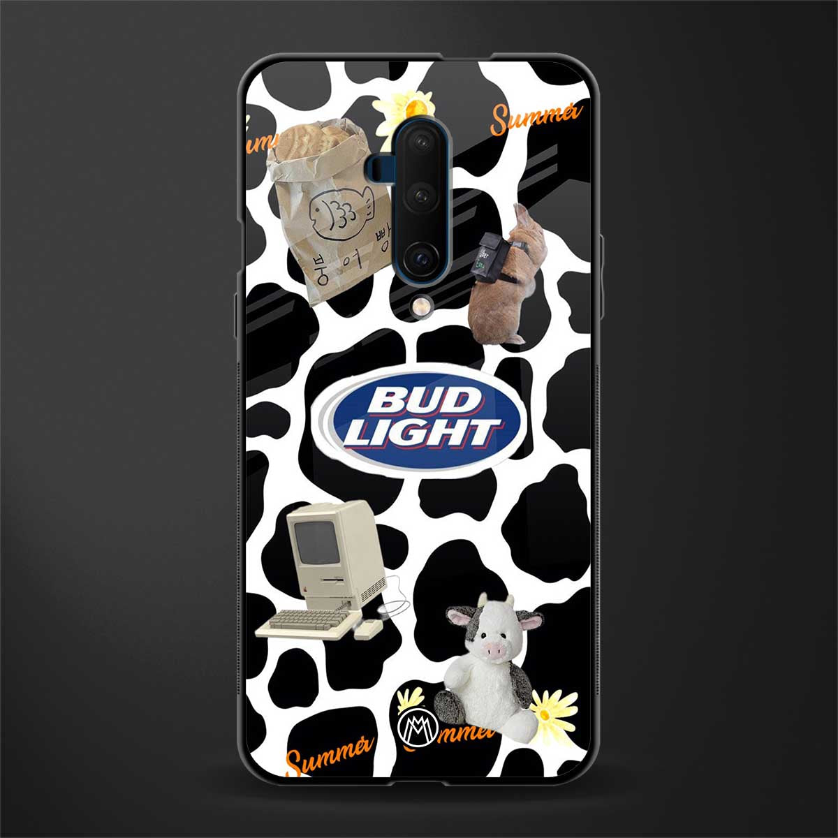 moo moo summer vibes glass case for oneplus 7t pro image