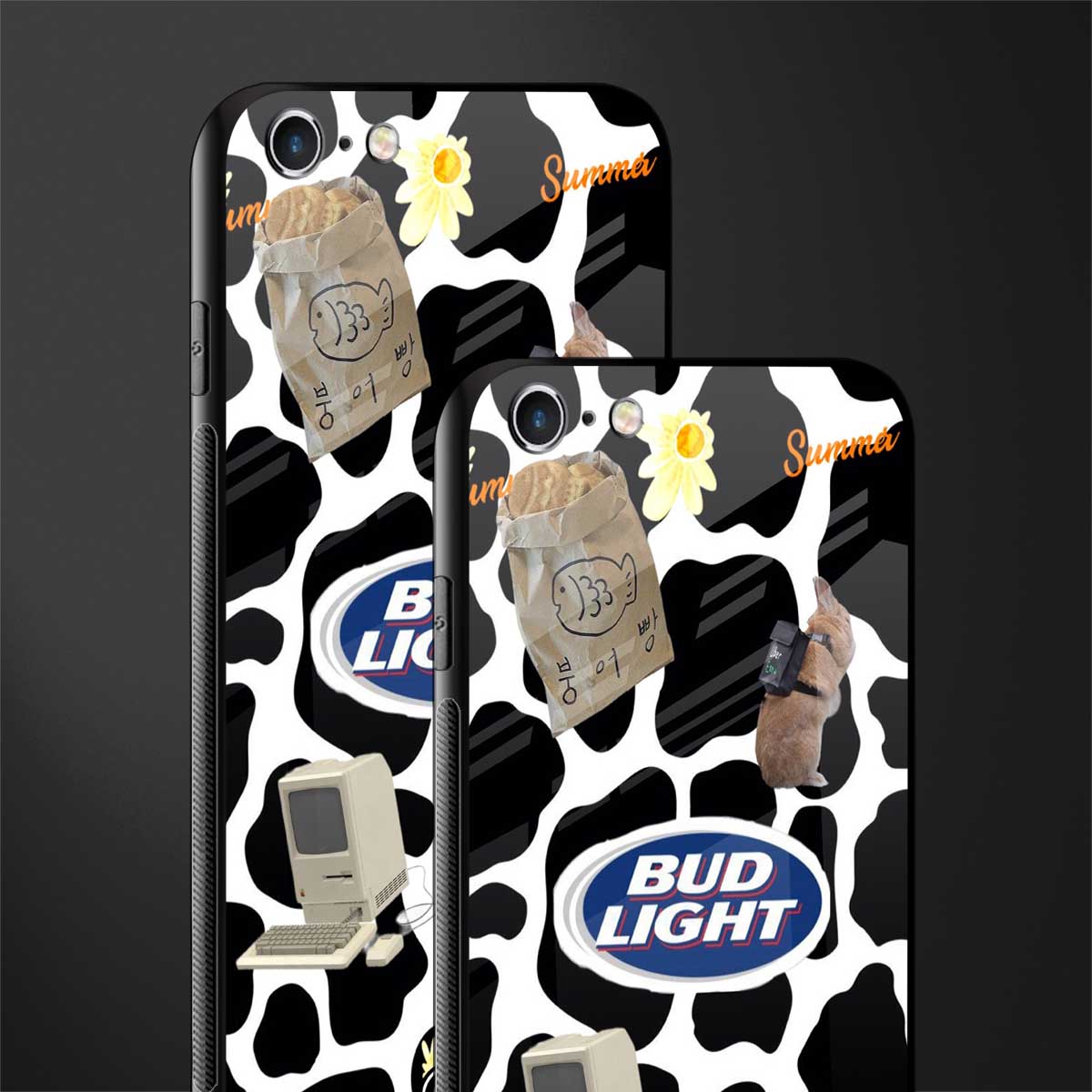 moo moo summer vibes glass case for iphone 6 image-2