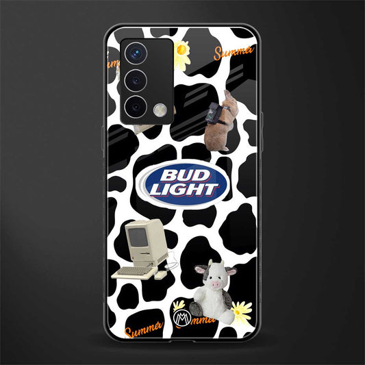 moo moo summer vibes back phone cover | glass case for oppo a74 4g