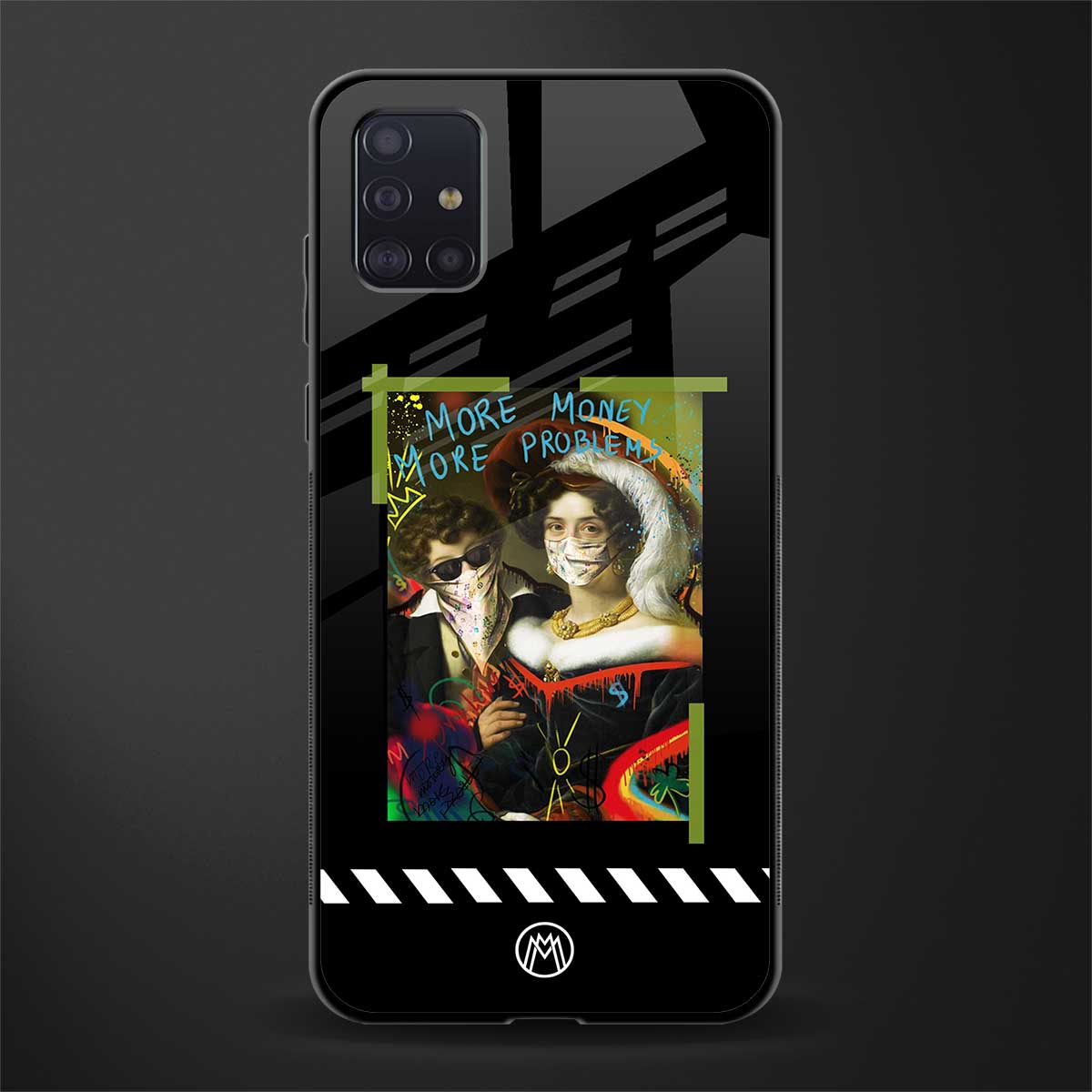 more money more problems glass case for samsung galaxy a71 image