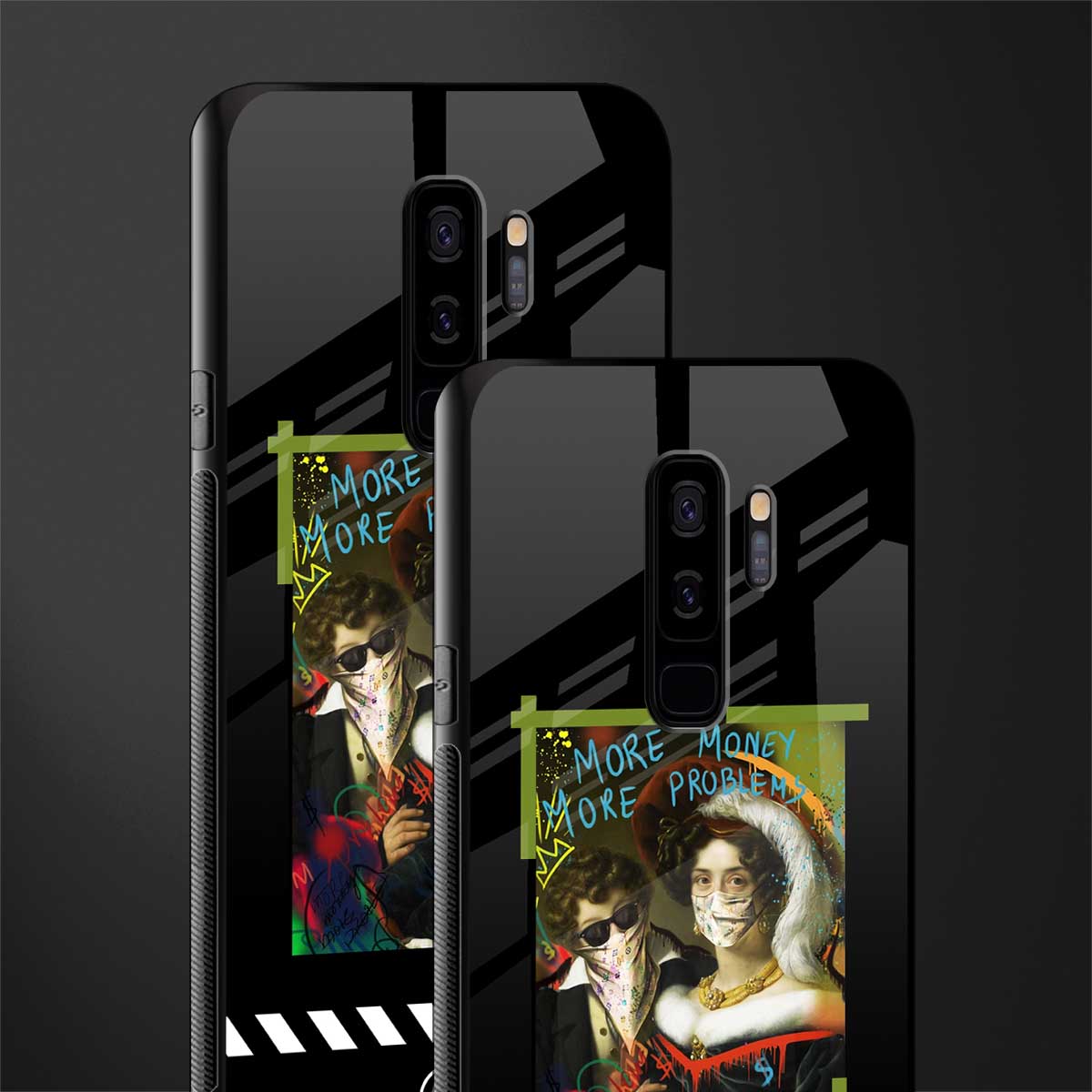 more money more problems glass case for samsung galaxy s9 plus image-2