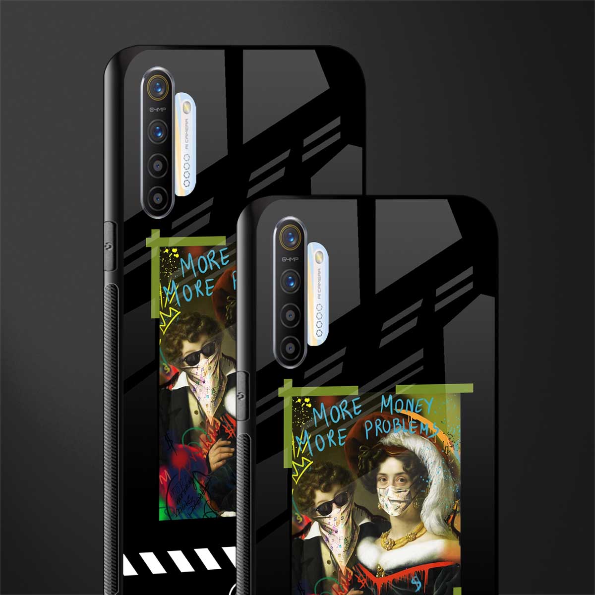 more money more problems glass case for realme x2 image-2