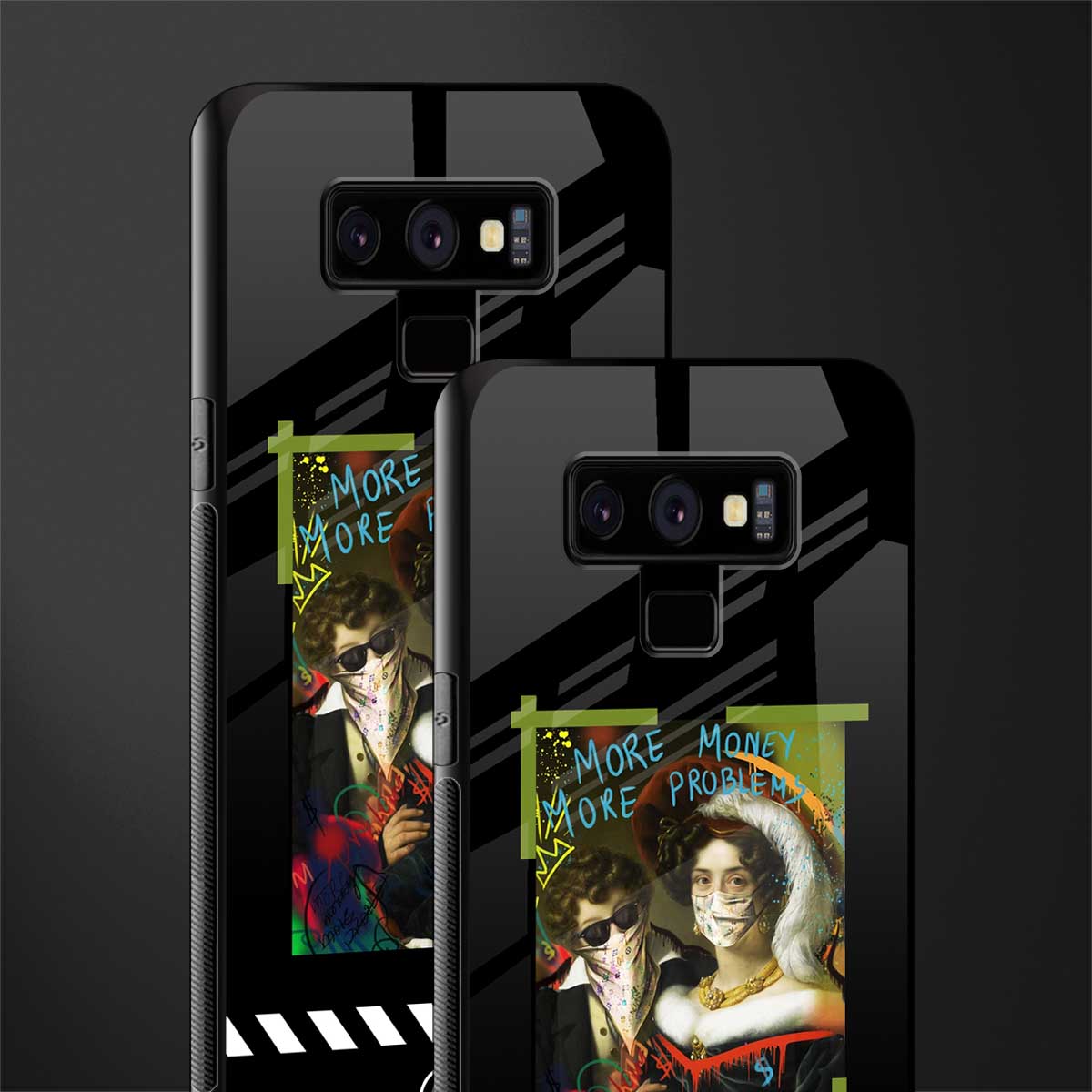 more money more problems glass case for samsung galaxy note 9 image-2