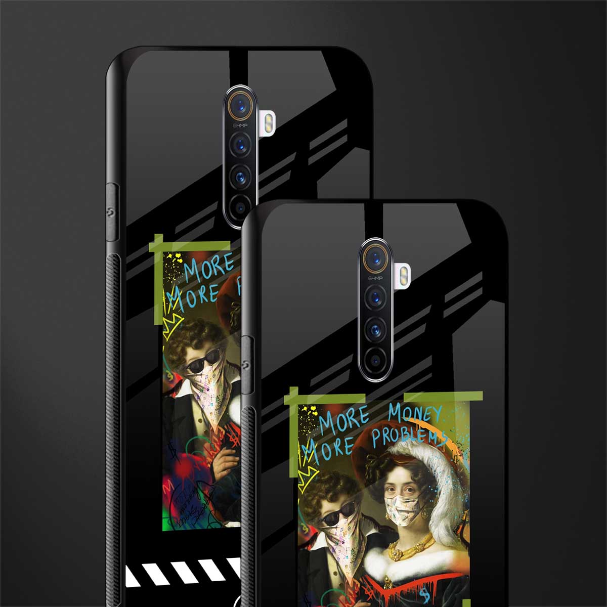 more money more problems glass case for realme x2 pro image-2