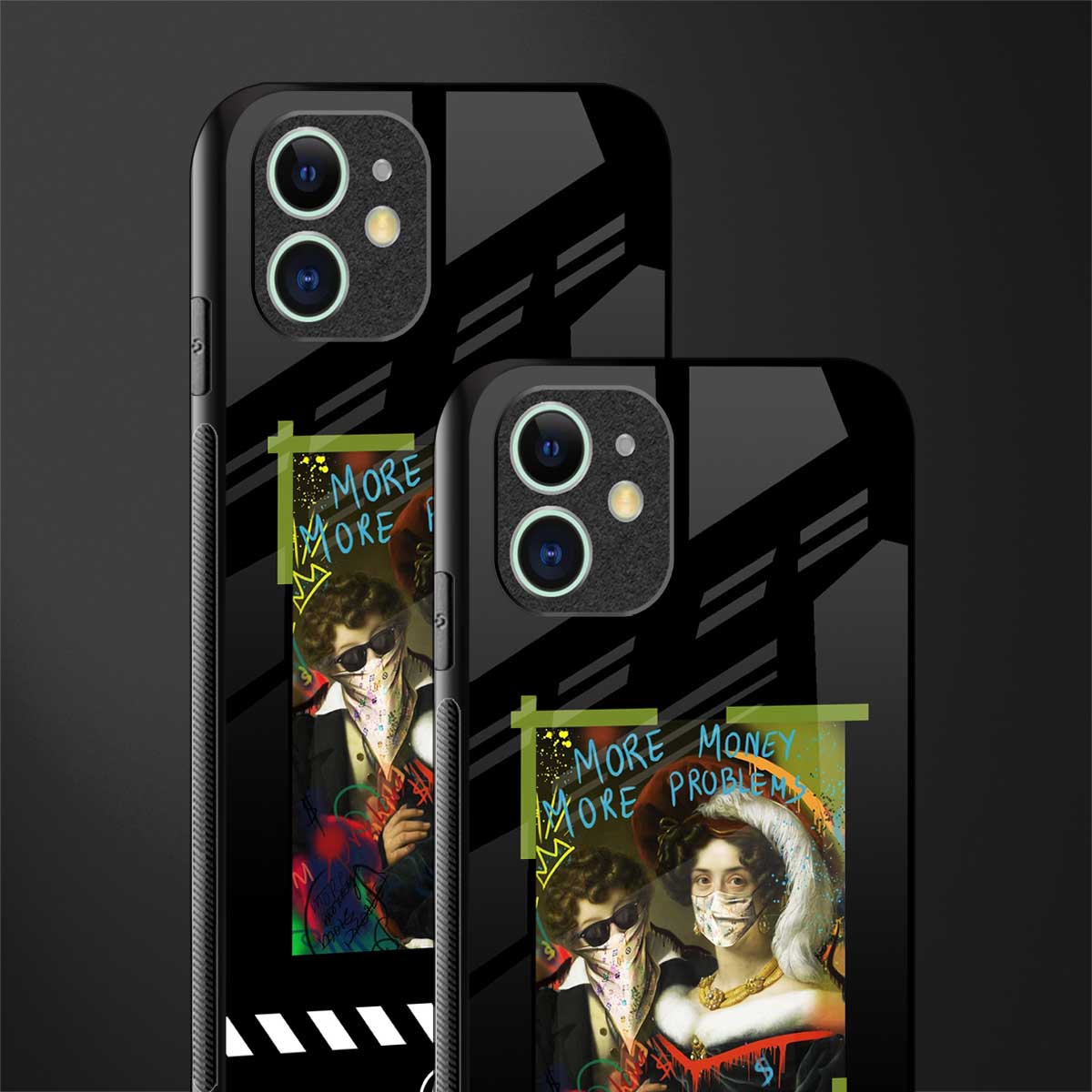 more money more problems glass case for iphone 12 mini image-2