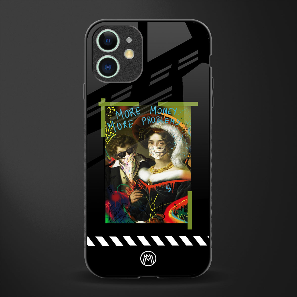 more money more problems glass case for iphone 12 image