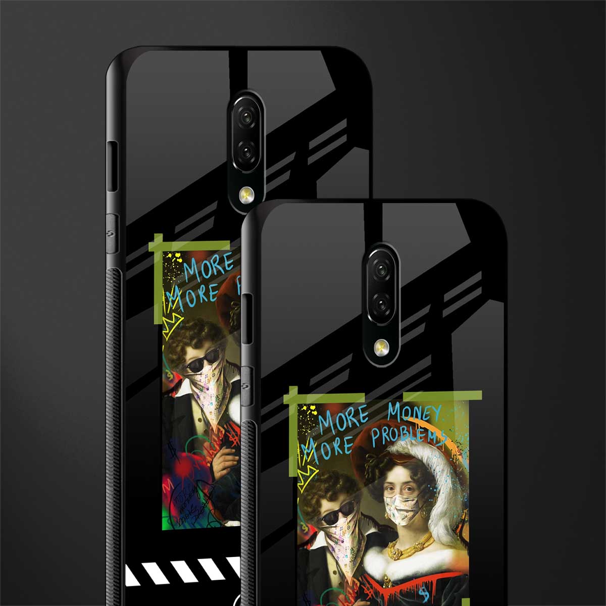 more money more problems glass case for oneplus 7 image-2