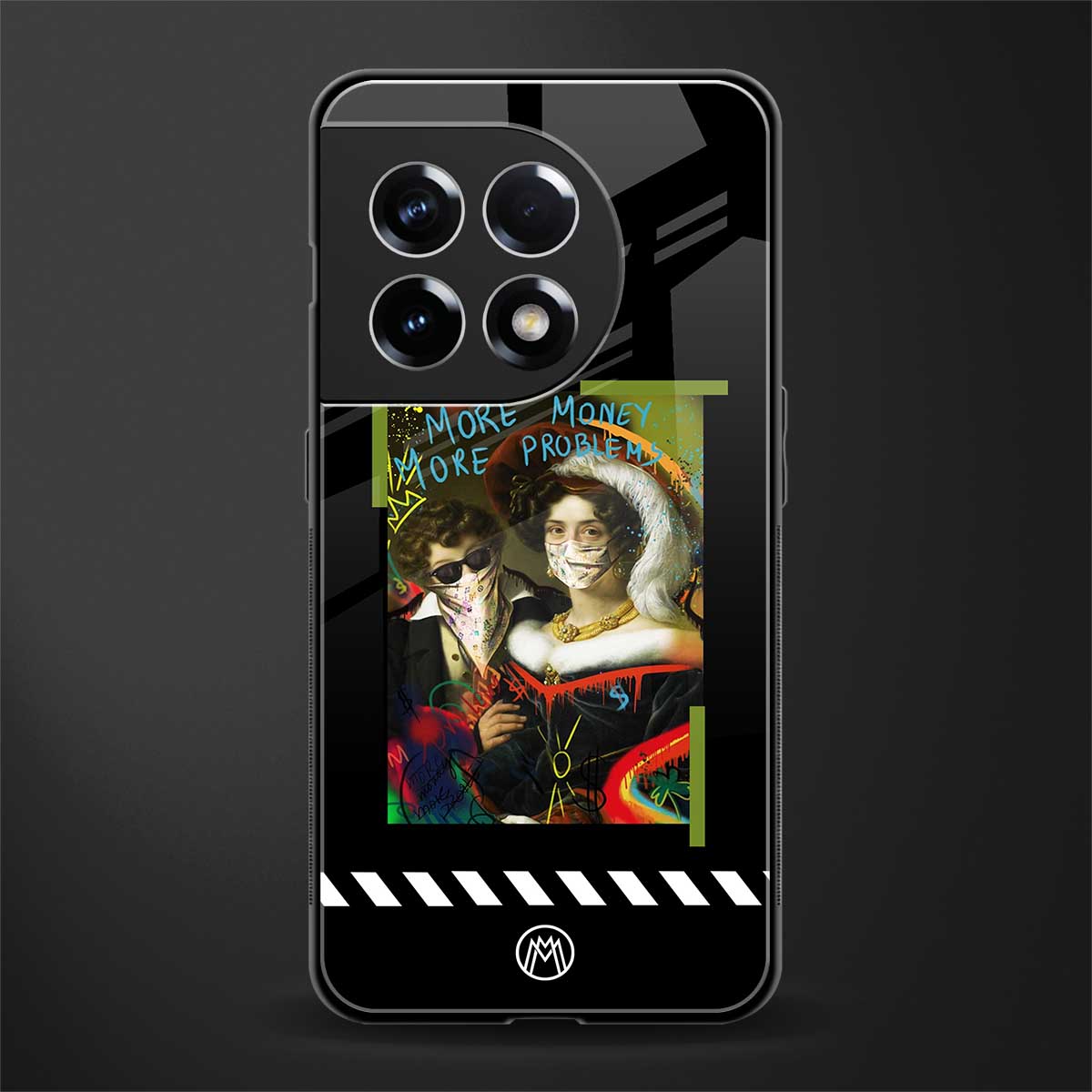 more money more problems back phone cover | glass case for oneplus 11r