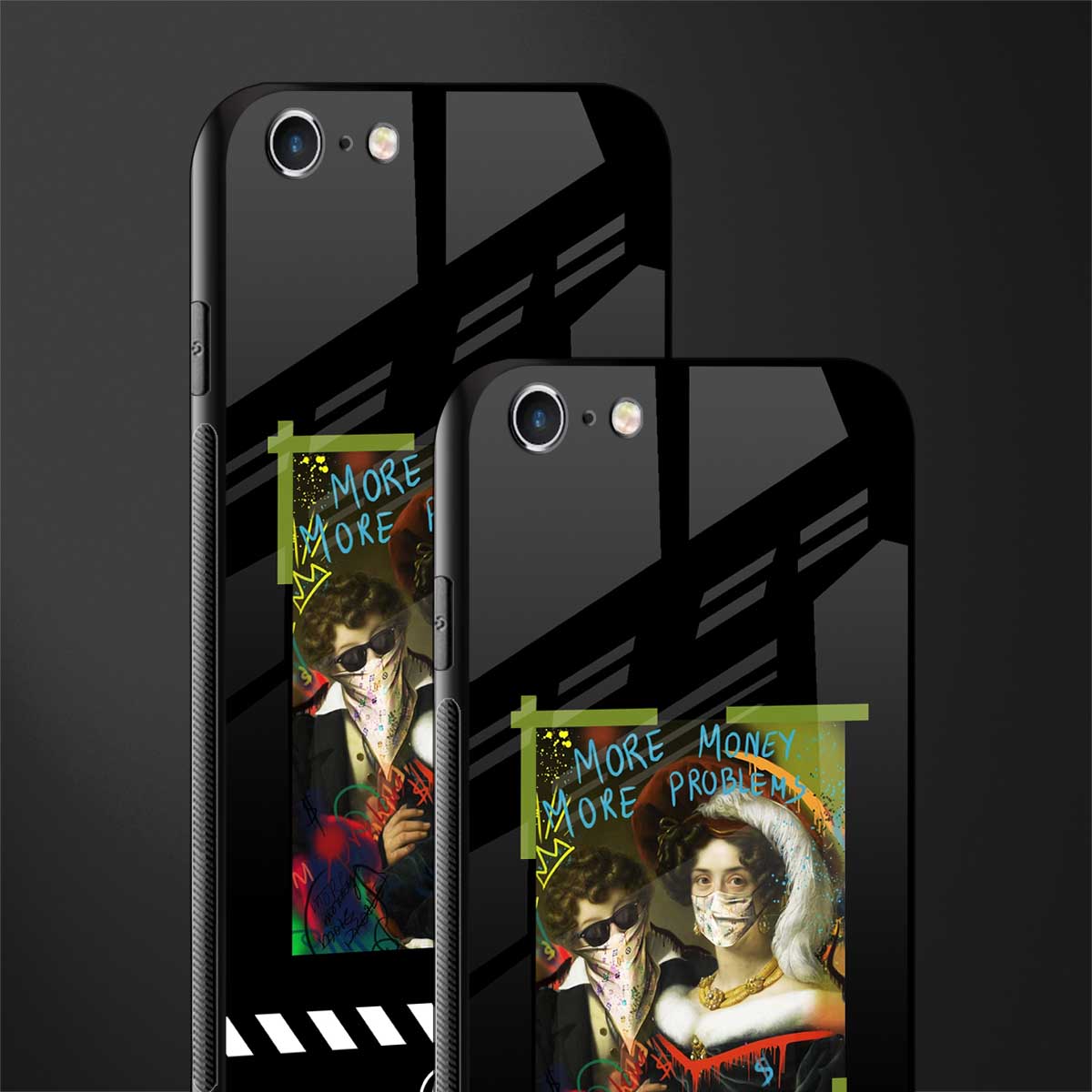 more money more problems glass case for iphone 6 image-2