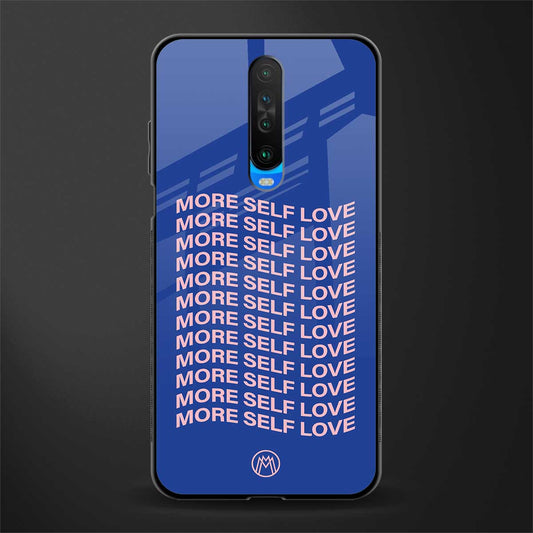 more self love glass case for poco x2 image