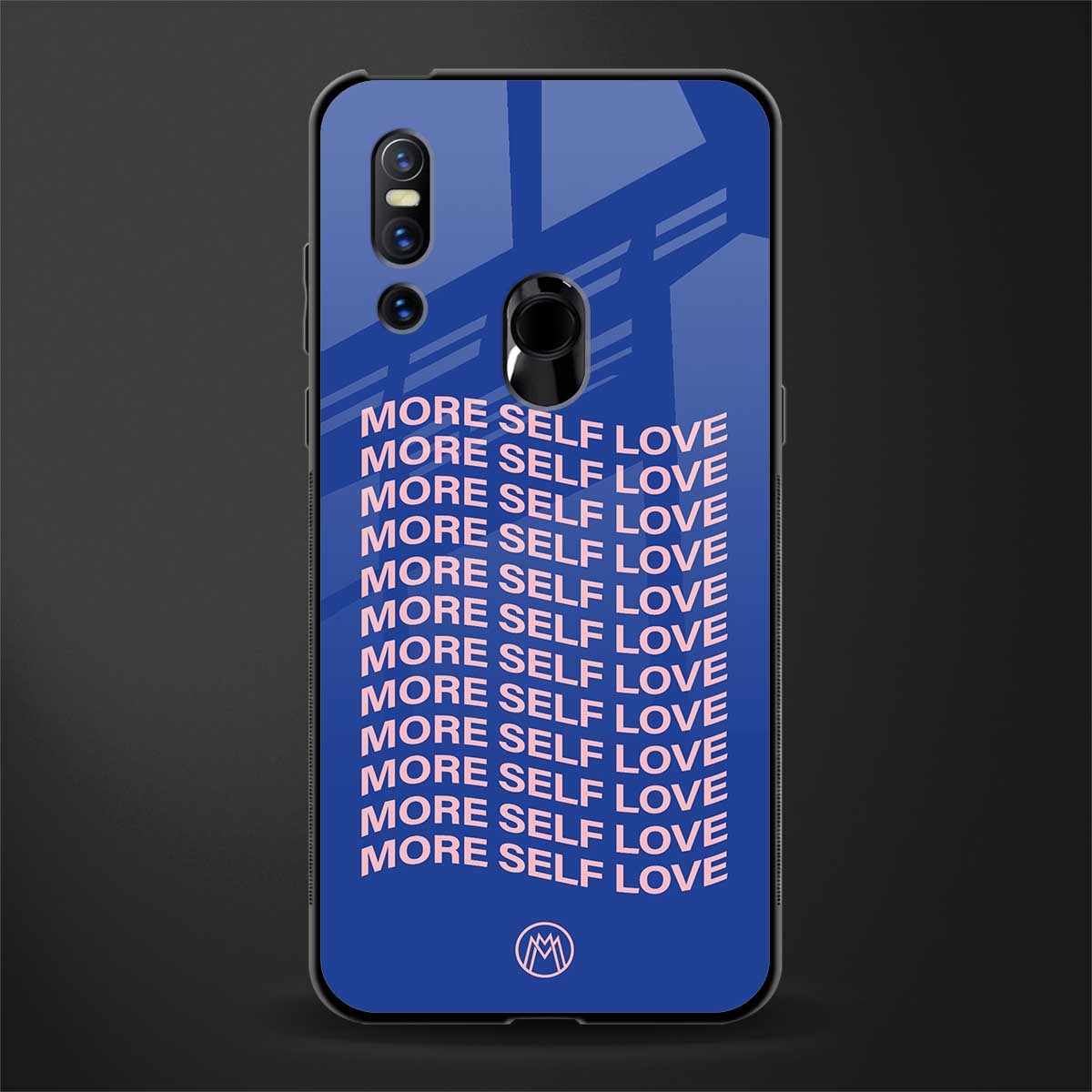 more self love glass case for vivo v15 image