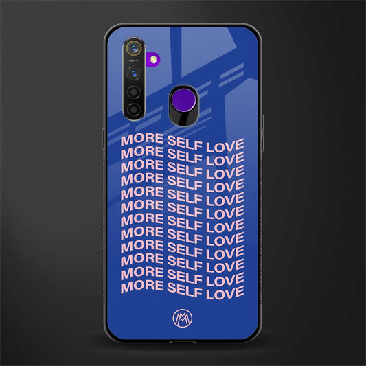 more self love glass case for realme 5 pro image