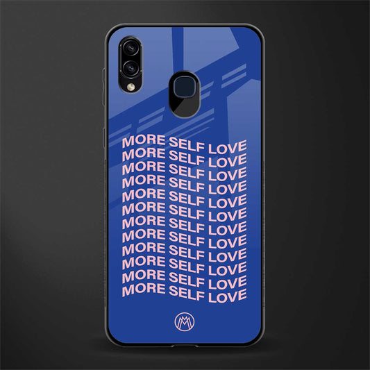more self love glass case for samsung galaxy a20 image
