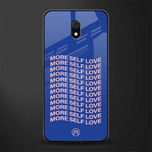 more self love glass case for redmi 8a image