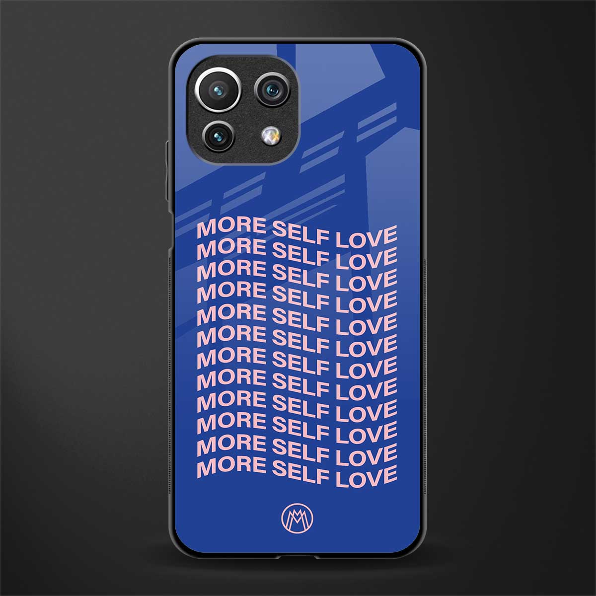 more self love glass case for mi 11 lite image