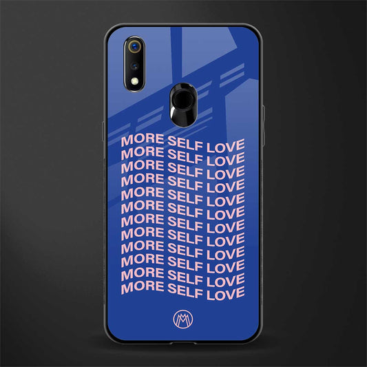 more self love glass case for realme 3 pro image