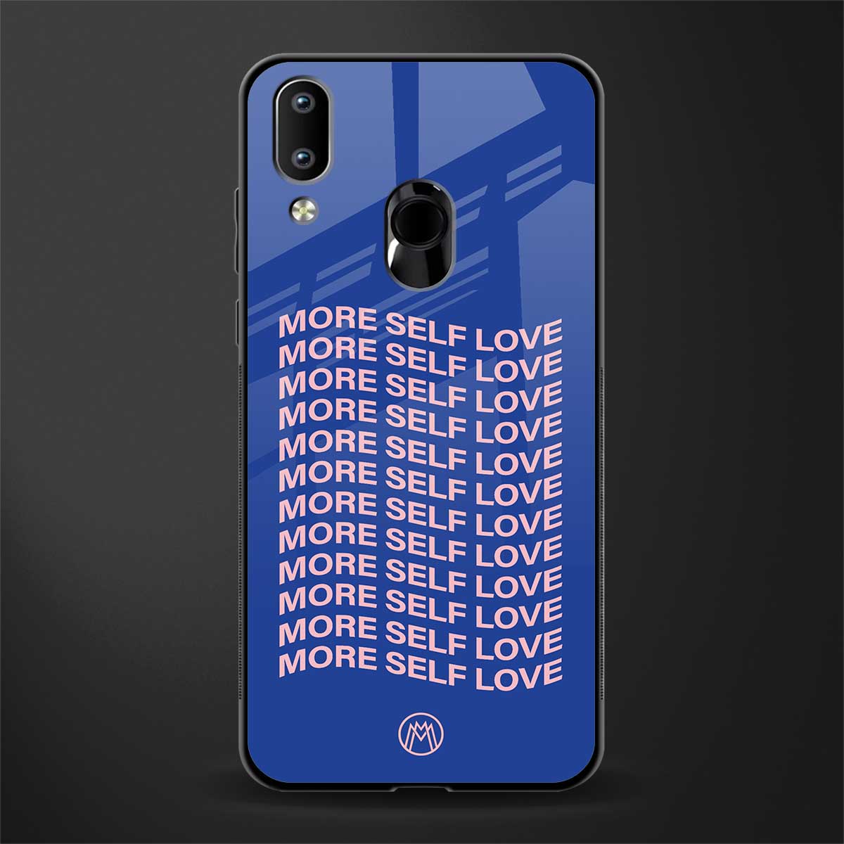 more self love glass case for vivo y91 image