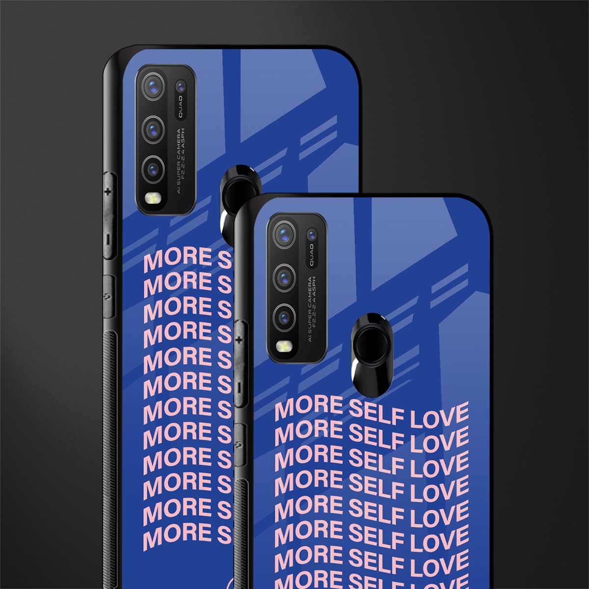 more self love glass case for vivo y50 image-2